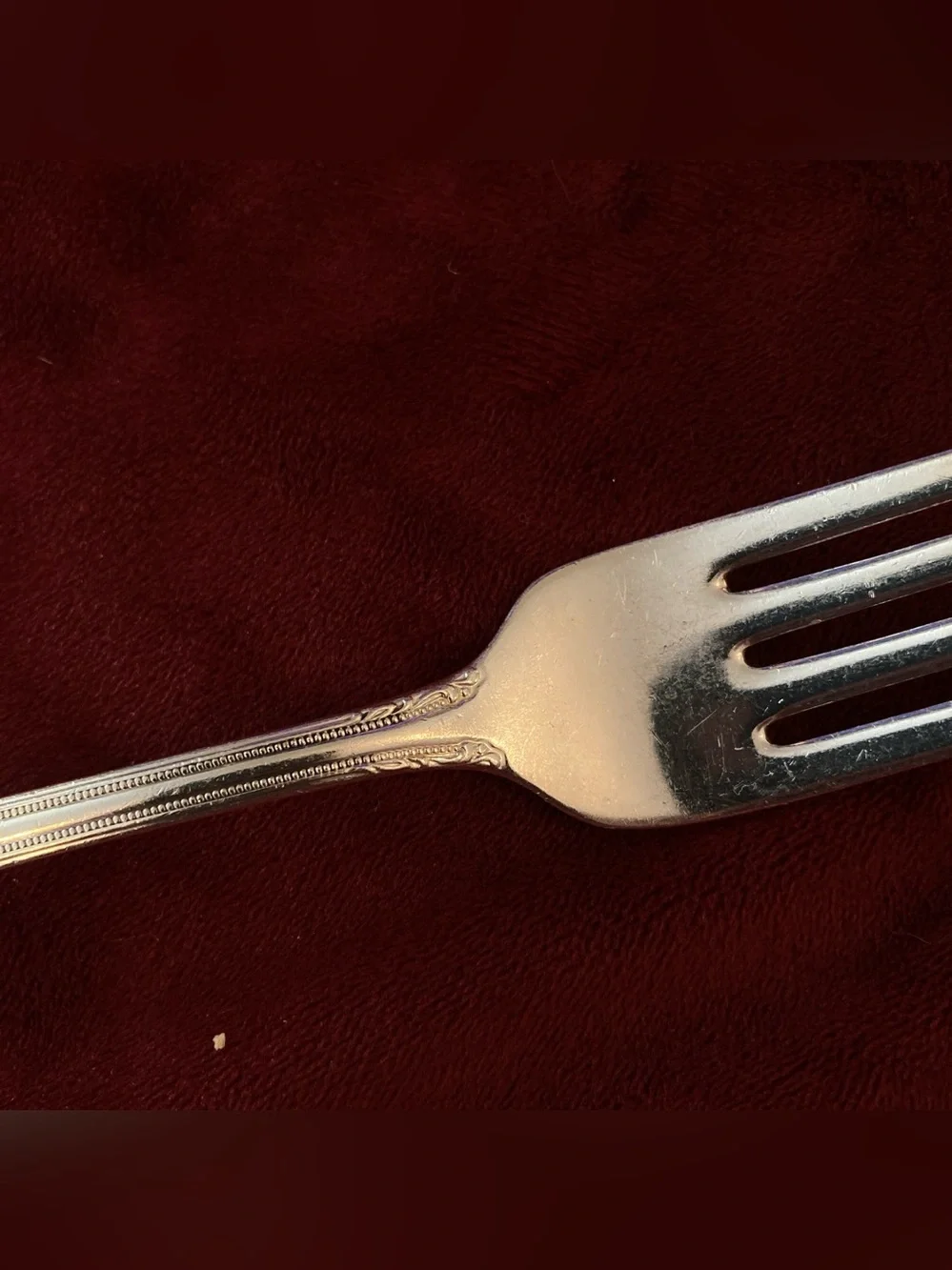 Set of 6 Silverplate Dinner Forks Rose Remembrance Pattern 1847 Rogers Bros